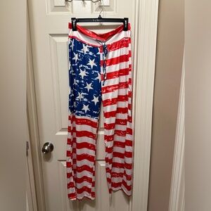 USA Flag - Wide Leg pant - Size: L